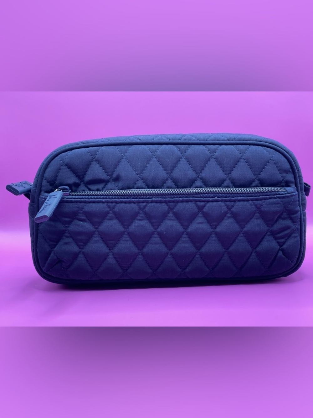 Vera Bradley Classic Navy Travel Medicine/Makeup Case